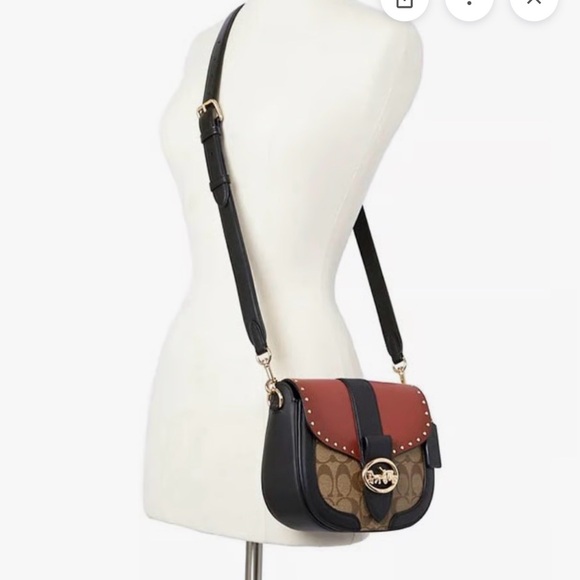 Coach Georgie saddlebag crossbody and matching wallet - Picture 16 of 16